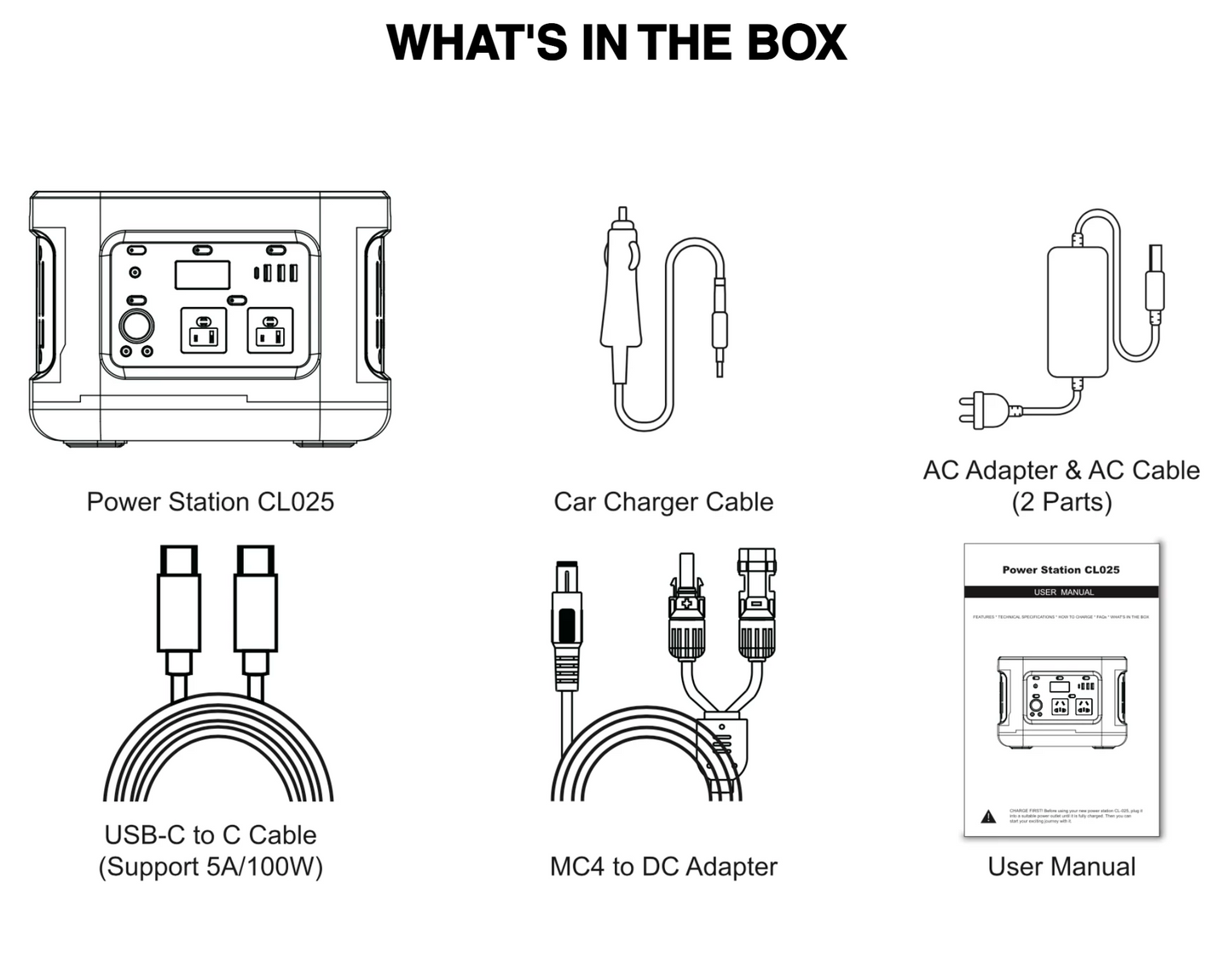 Portable Solar Power Station CP1000W (86ah)